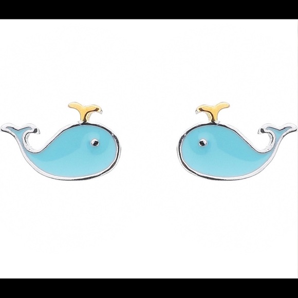 Jewelry - 🎄 STERLING SILVER (925) WHALE STUD EARRINGS